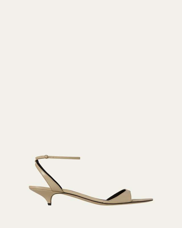 Vika Leather Ankle-Strap Sandals